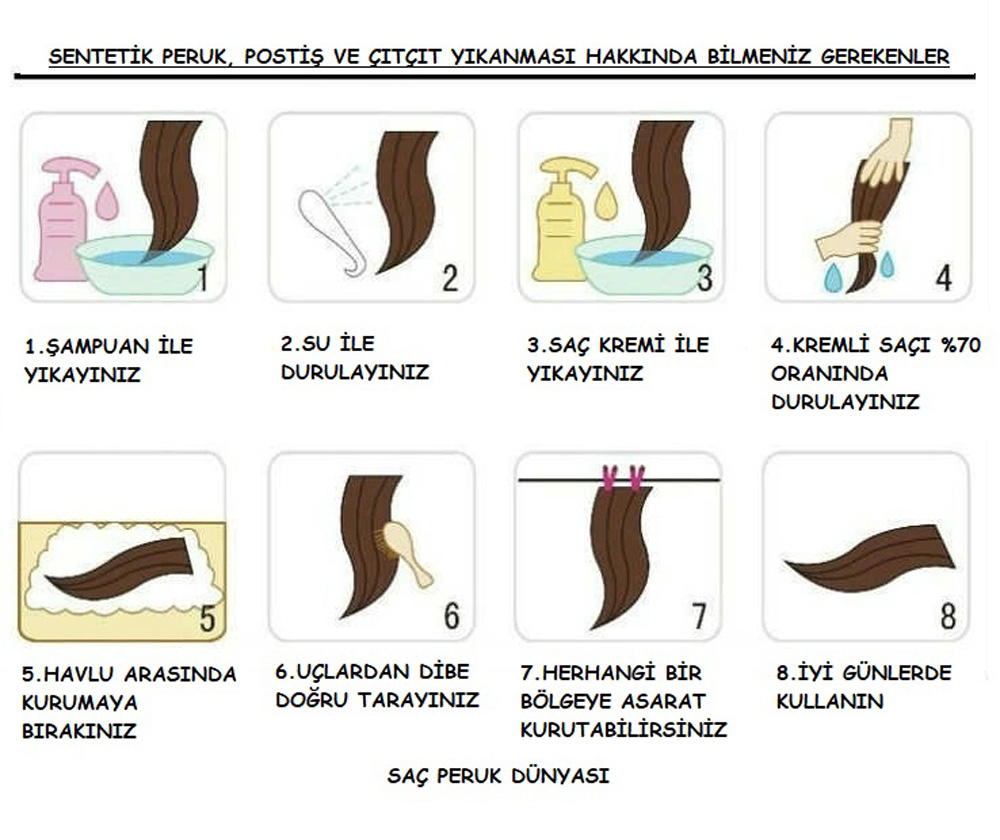 Sentetik Kısa Boy Peruk Renk 18